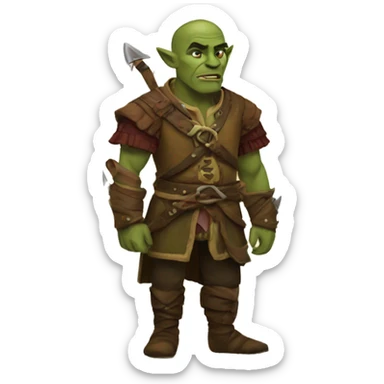 Bard Half-Orc sticker