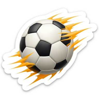 Cinematic Realistic image of an AFL ball captured mid-flight with dynamic motion blur and finely detailed rugged textures, set under dramatic stadium lighting that evokes high-energy athleticism sticker