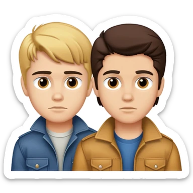 Pony boy Curtis with Johnny Cade  sticker