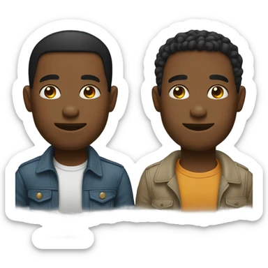 Two men dating sticker