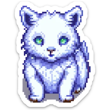 Neon Splash Fantasy Furry Animal Creature  sticker