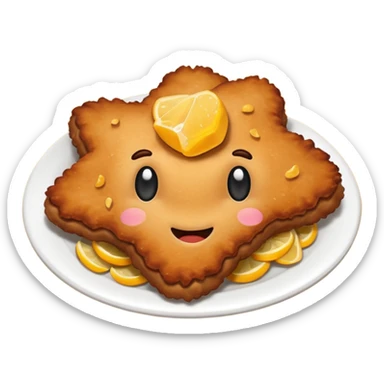 Lil black schnitzel  bits sticker