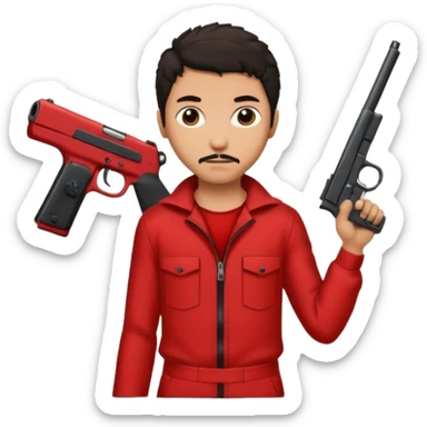 Tokyo in the la casa de papel TV show sticker