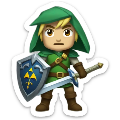 The legend of Zelda (dark link) sticker