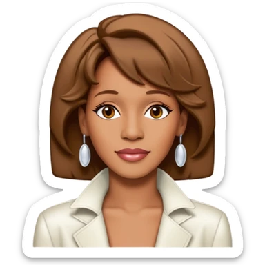 90s style billboard for whitney houston  sticker