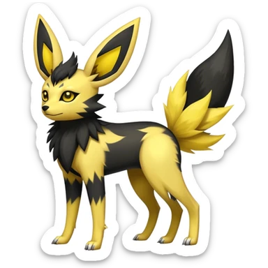 Umbreon-Jolteon-Fakemon-hybrid -fusion- full body sticker