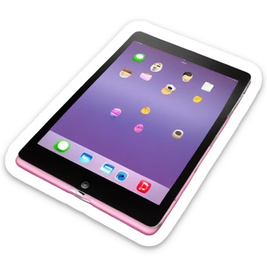 pink ipad sticker