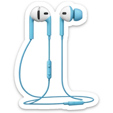 apple earphone white
 sticker
