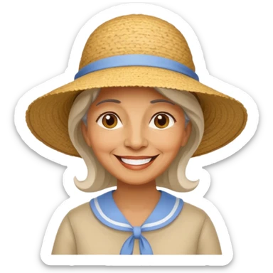  older woman in the country sticker