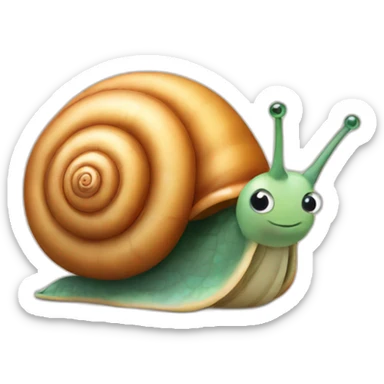 cute snail sticker