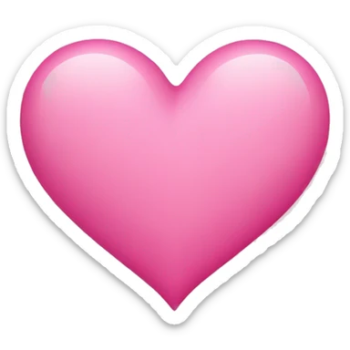 Pink heart sticker
