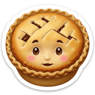cute pie emoji small normal face sticker