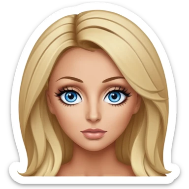 Aubrey O'Day with blue eyes sticker