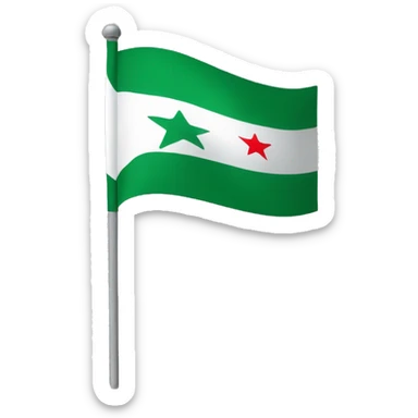 Syrian green flag sticker