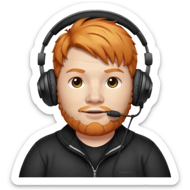 CaseOh, the fat ginger streamer sticker