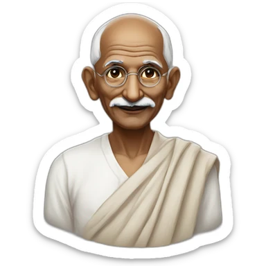 Mahatma gandhi sticker