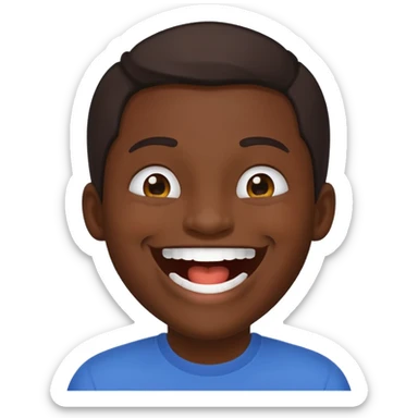 Lufy louthing and a  text pop up saying LOL  sticker