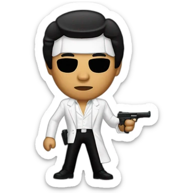 tony montana in scarface sticker