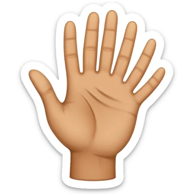 small hand palm sticker