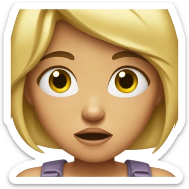 Girl with so much anger sticker