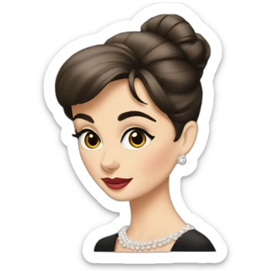 audrey hepburn sticker