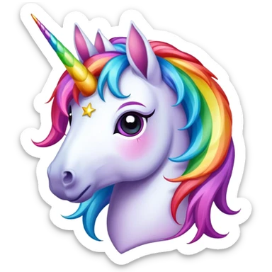 Unicorn rainbow  sticker