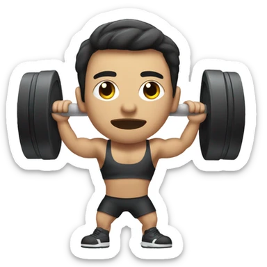 Mancuerna gym sticker