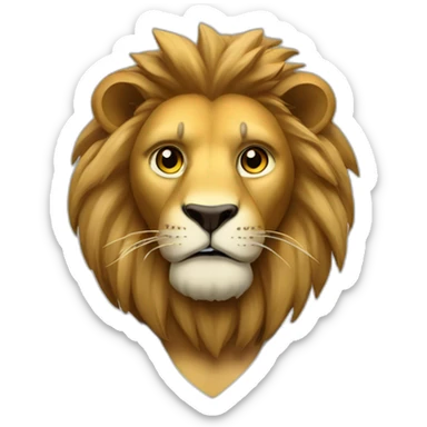 a crypto trader lion sticker