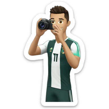 Cristiano Ronaldo taking pictures of him sticker