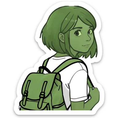 Girl pack sticker