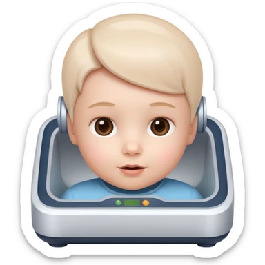 Ai generator with baby faxe sticker