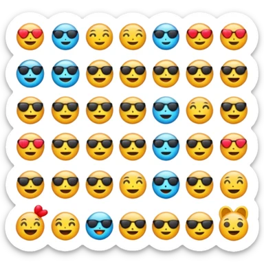 Random emoji sticker
