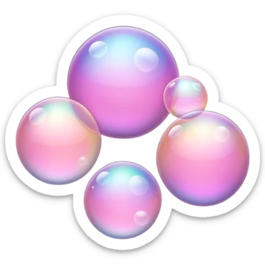 Pink Bubbles coquetee  sticker