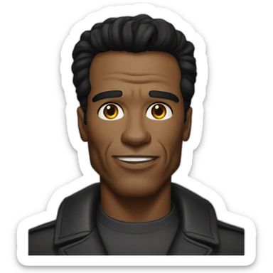 black Arnold schwarzenegger sticker