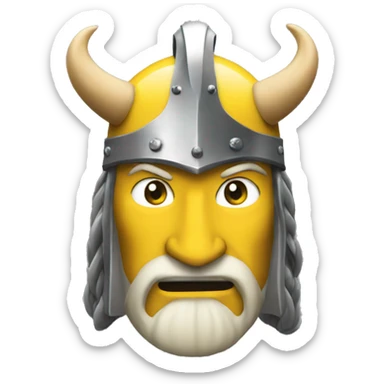 Ferrari with a viking logo on it sticker