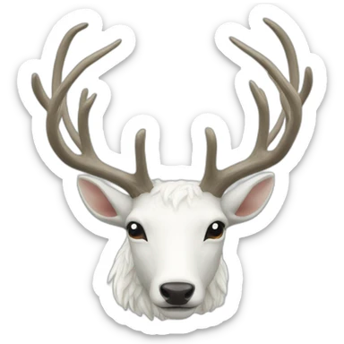 white stag sticker