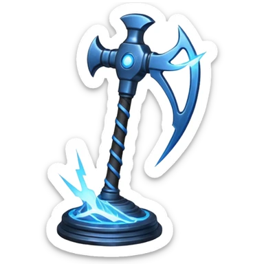storm breaker with electricity liek thor hammer sticker