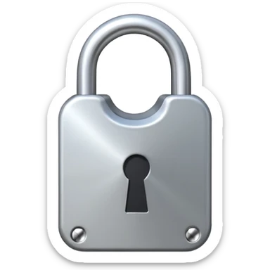 open padlock sticker