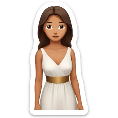santorini woman sticker