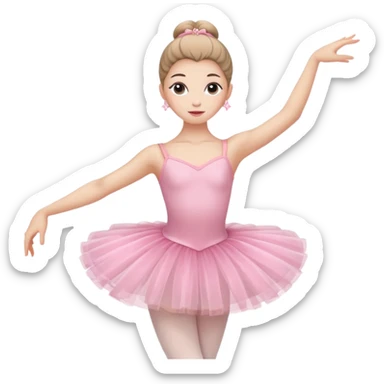 ballerina si pink sticker