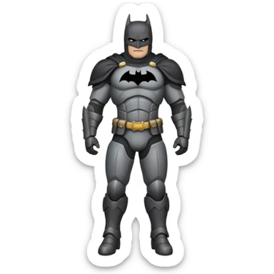 caucasian batman full body armour sticker