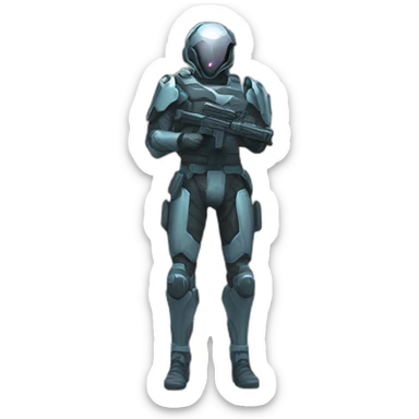 futuristic Phantom Infiltration armored pants ghost effect sticker