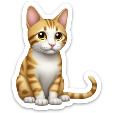 котик с бантиком sticker