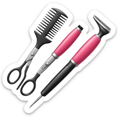 hairdresser tool sticker