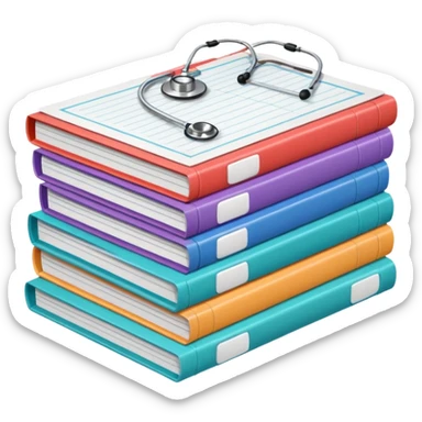 doctor medical reports sticker