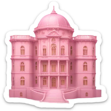 A magnificent palace in light pink sticker