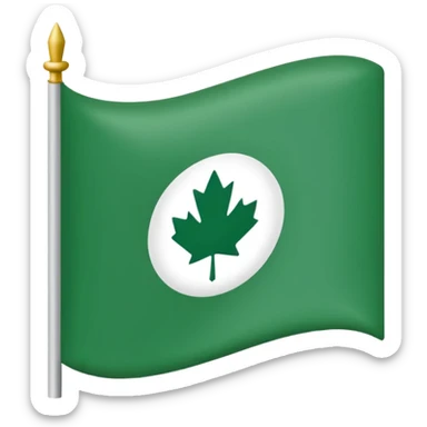 banders verdee y blanca con las siglas CASM sticker