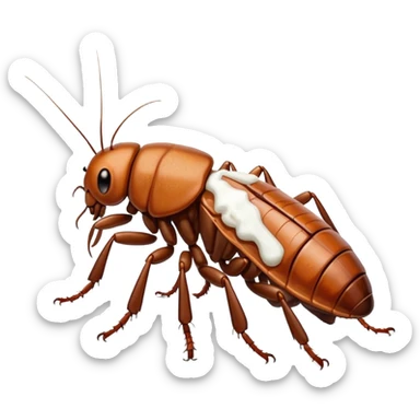 Cucaracha comiendo azúcar  sticker
