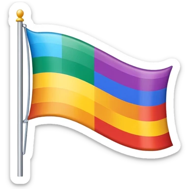 Floptropica flag sticker