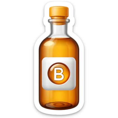 Vitamin b9 in a bottle sticker